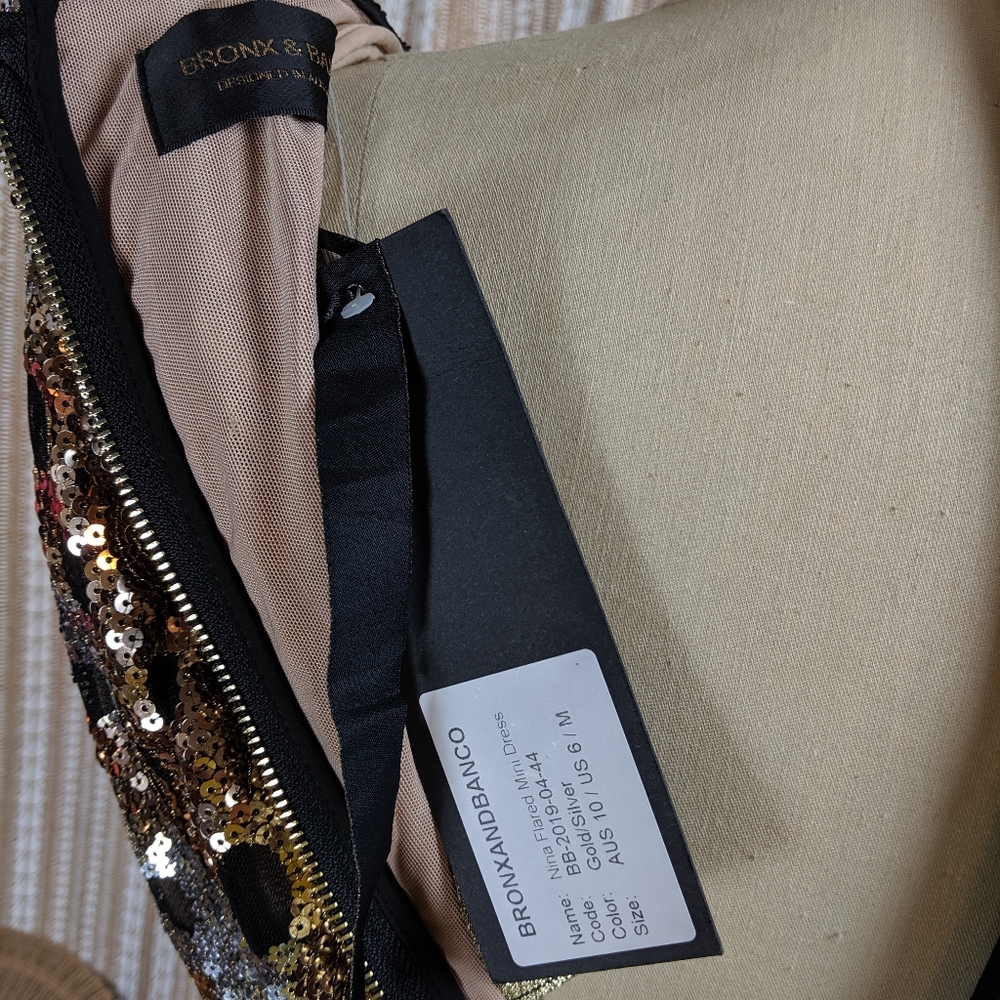 Bronx and Banco Nina Sequin Fit & Flare Dress - Picture 7 of 7